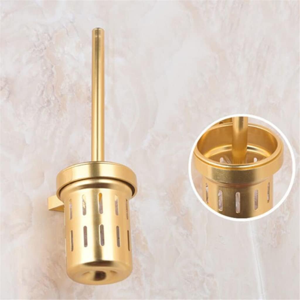 Durable Toilet Brush Holder with Gold Finish 1