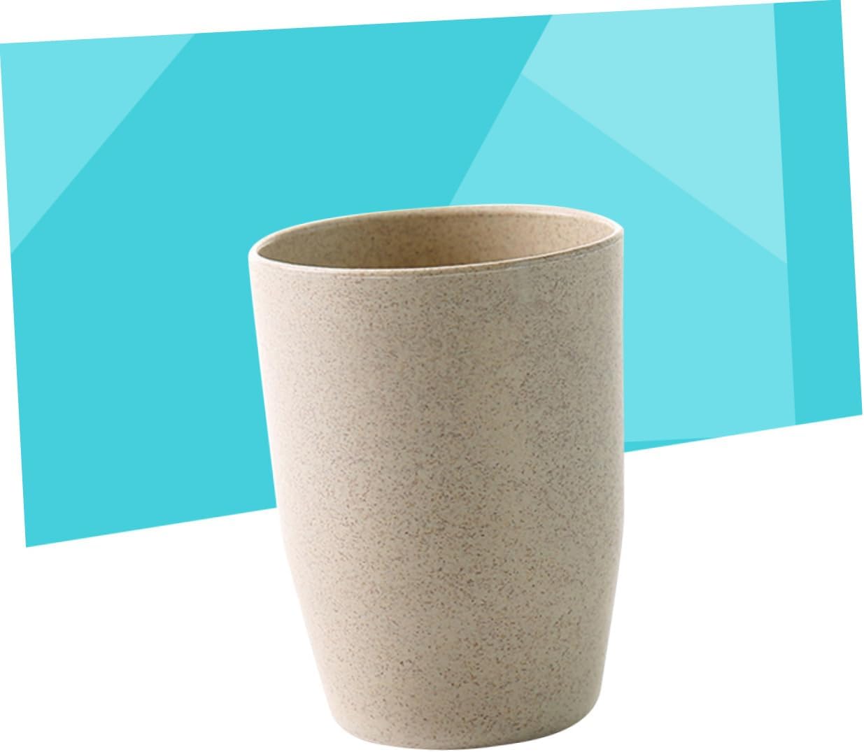 COOLHIYA Wheat Straw Tooth Cup for Bath