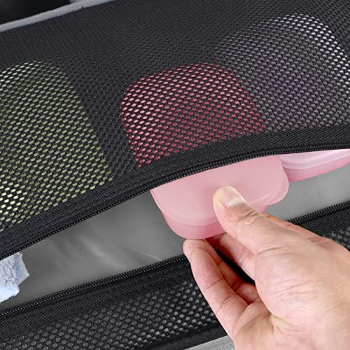 Quatish Travel Soap Holder with Lid 2 Pack Pink