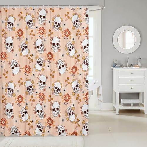 Feelyou Halloween Shower Curtain Set 72x78 Kids Spider Web
