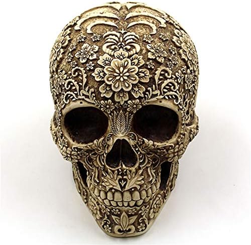 UJOY Creative Skull Flowers Sculpture 81 Inch Home Decor