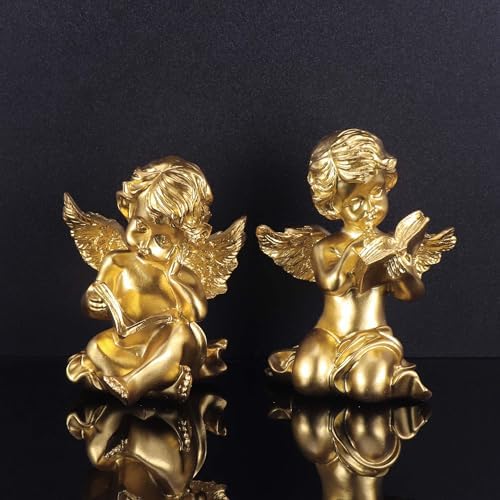 Goetland 2 Cherubs Baby Angel Statue Garden Decor