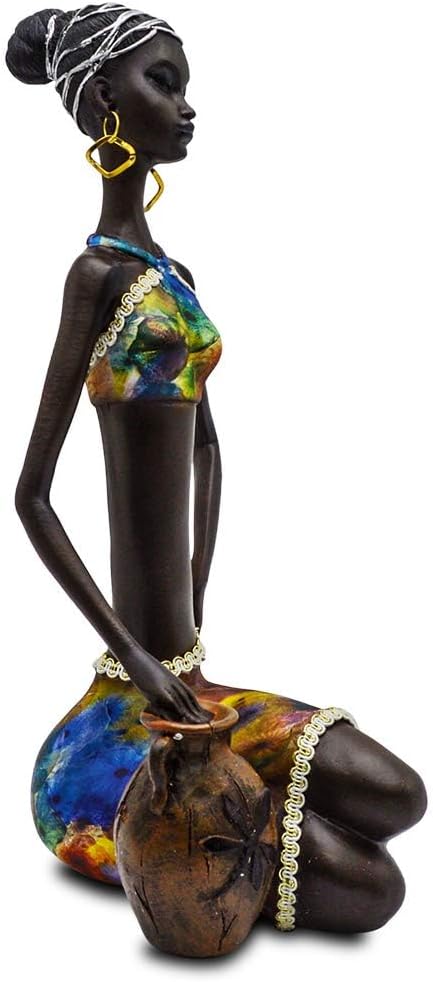 Rockin African Tribal Statue Home Decor Figurine 13 Tall