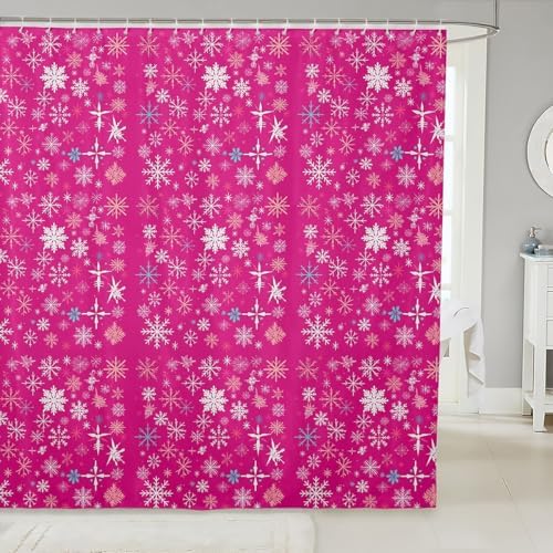 Erosebridal Girls Pink Shower Curtain Set