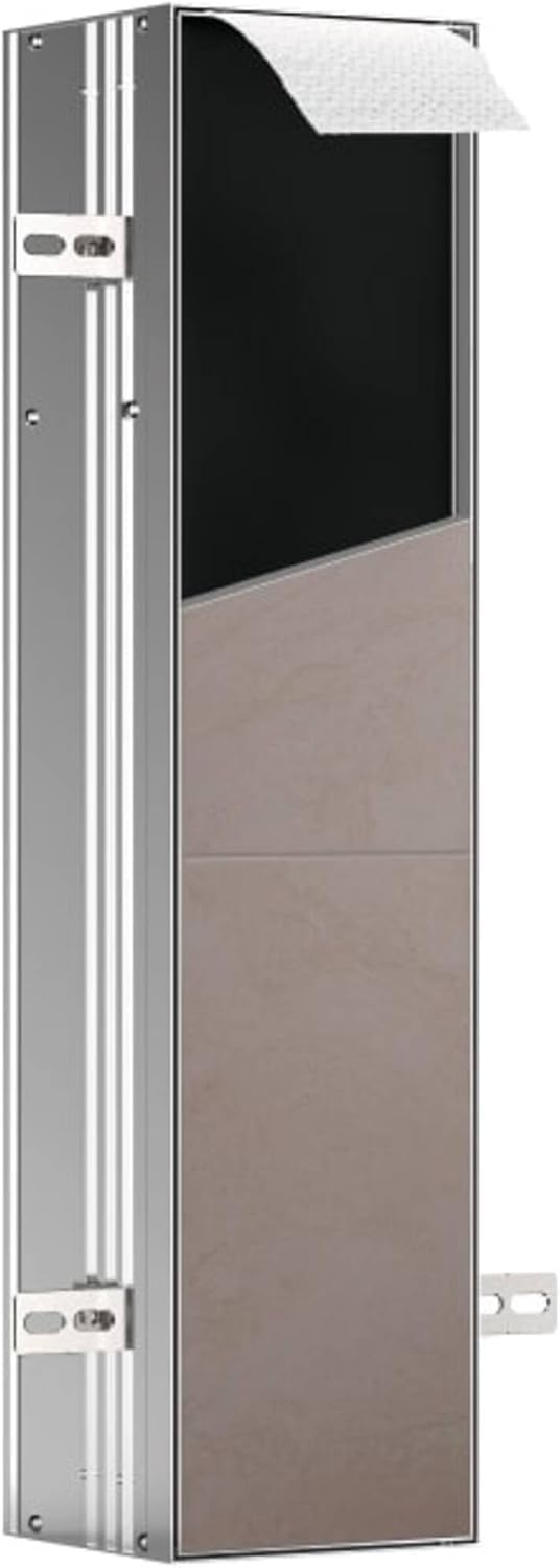 ASIS Plus Flush-Mounted Cabinet for Toilet Brush and Paper