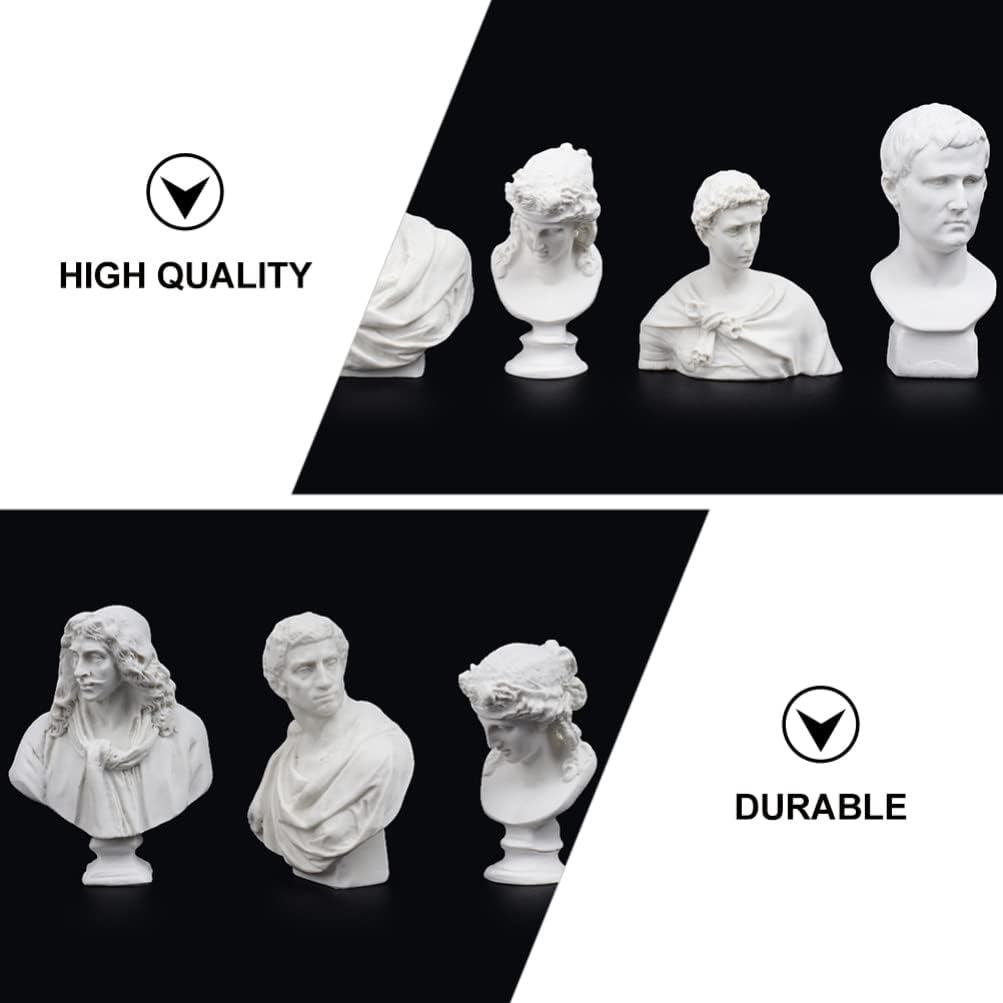 ARTIBETTER 10PCS Greek Mythology Mini Resin Statue Sculpture Set