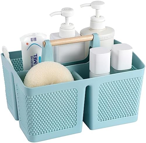 Rejomiik Portable Shower Caddy with Handle - Blue