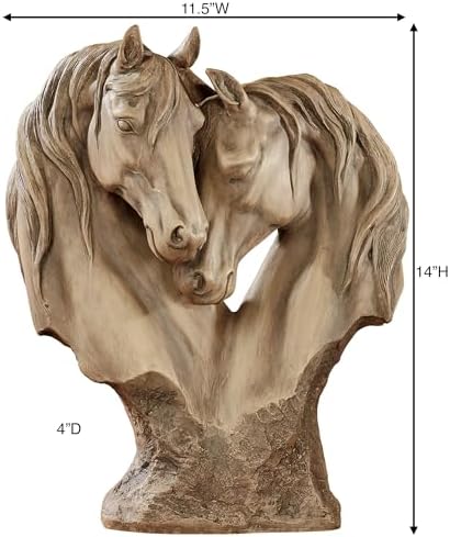 Touch of Class Loving Horses Table Sculpture