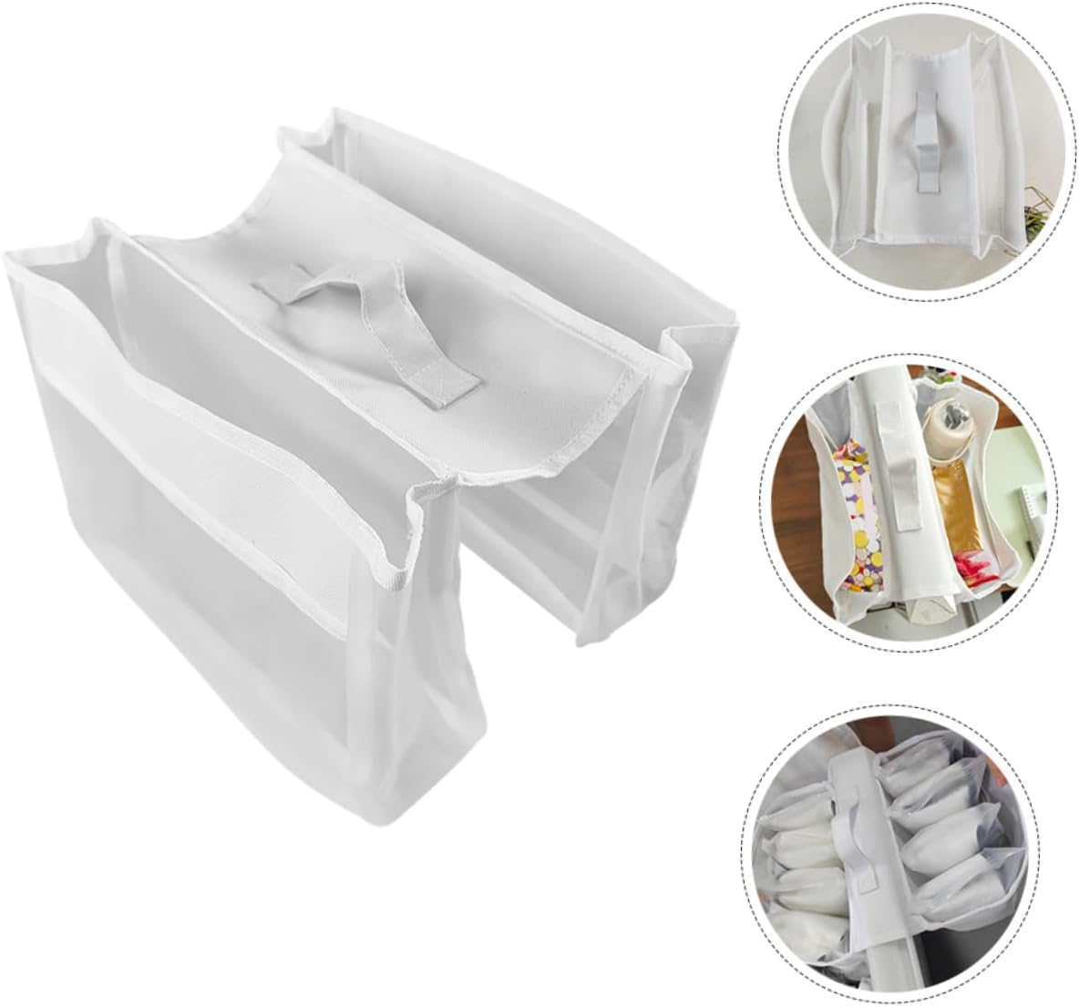 VOSAREA Saddle Shape Bath Storage Organizer Mesh Bag