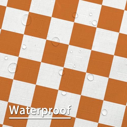 Tititex Aesthetic Checkerboard Shower Curtain Set 71x71 Inch with 12 Hooks