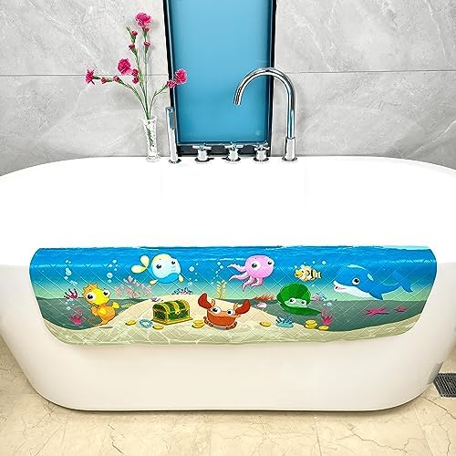 AZONEIN Cartoon Tub Mat - Non Slip Fun Safe for Kids