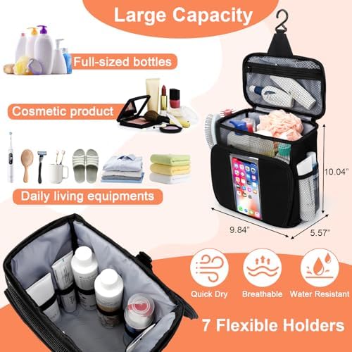 BAIMAY Quick Dry Mesh Shower Caddy for Dorm Travel