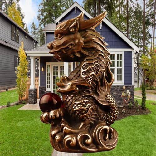Ecqizer Wealth Figurine Feng Shui Decor for Home Office