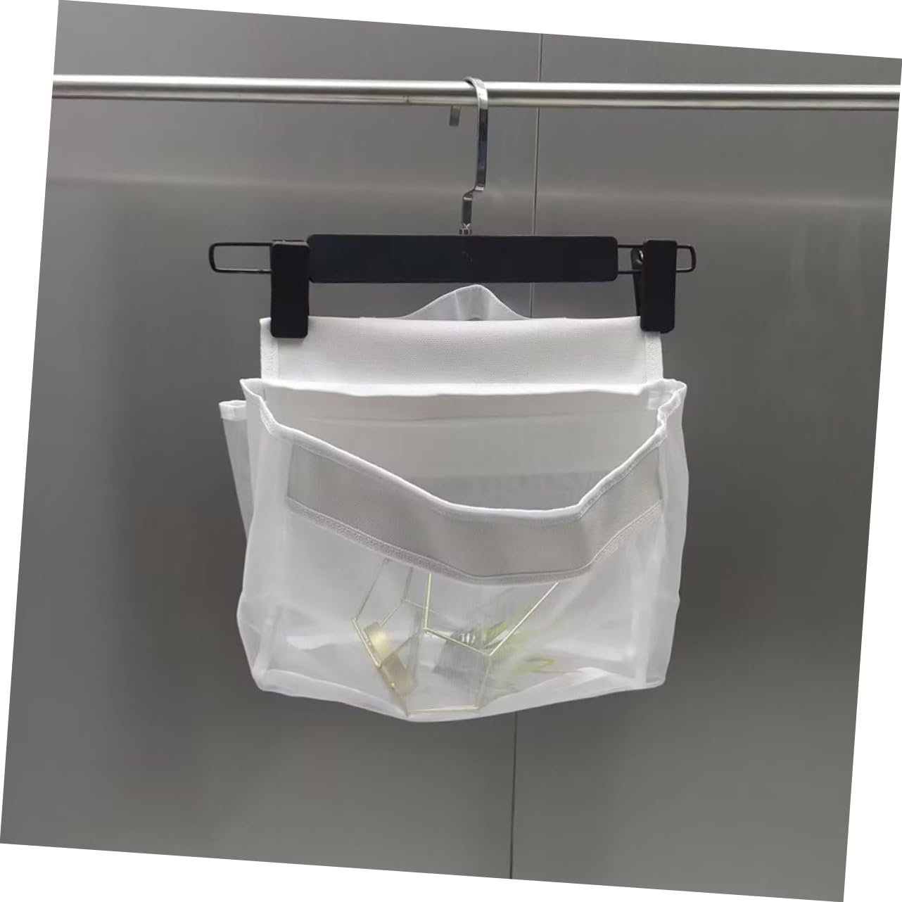 VOSAREA Saddle Shape Bath Storage Organizer Mesh Bag