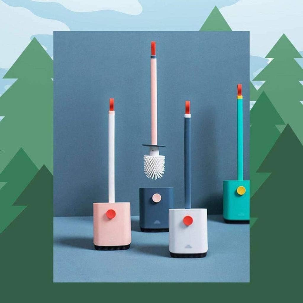 Toilet Brush Holder with Soft Bristles and Removable Handle