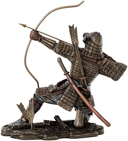 Japanese Samurai Archer Bronze Statue - 85 Inch Collectible Figurine