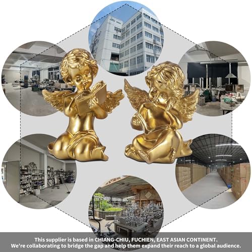 Goetland 2 Cherubs Baby Angel Statue Garden Decor
