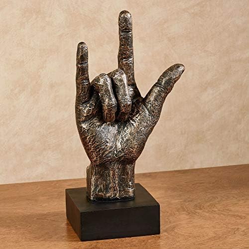 Touch of Class I Love You Hand Sculpture Bronze with Gold Highlights
