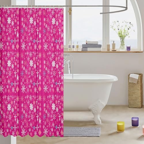 Erosebridal Girls Pink Shower Curtain Set