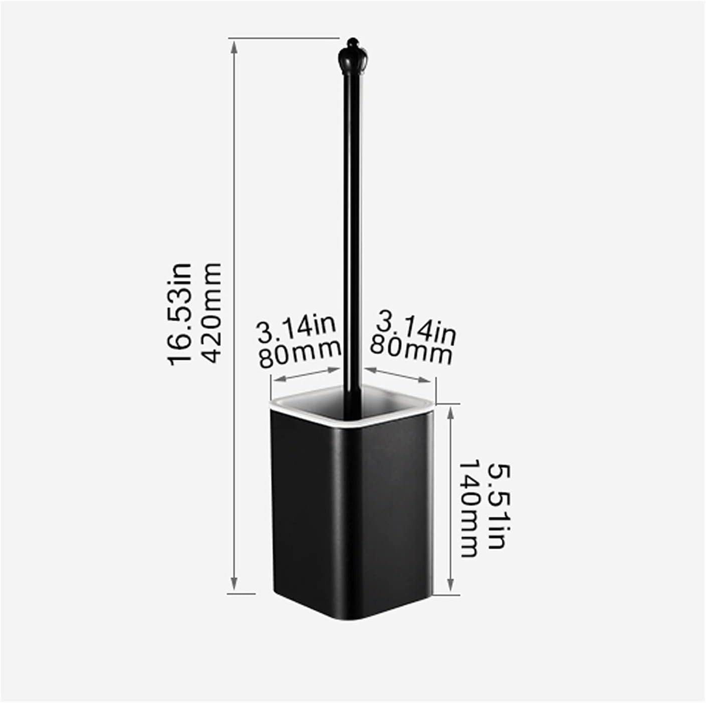 YANZHEXIN Strong Bristles Toilet Brush with Long Handle