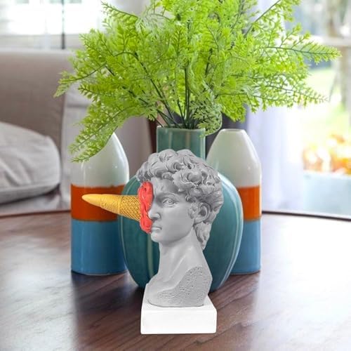 63 Inch Ice Cream David Head Resin Statue