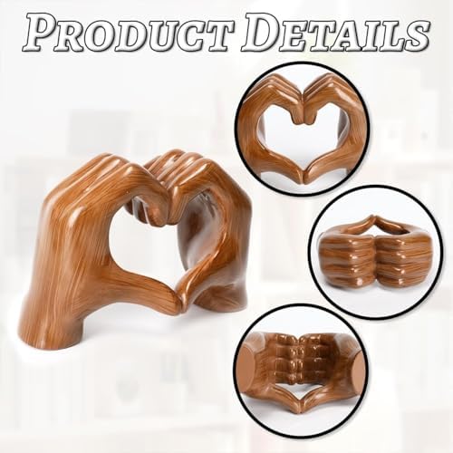 TinyGlam Heart Hands Sculpture Set of 3