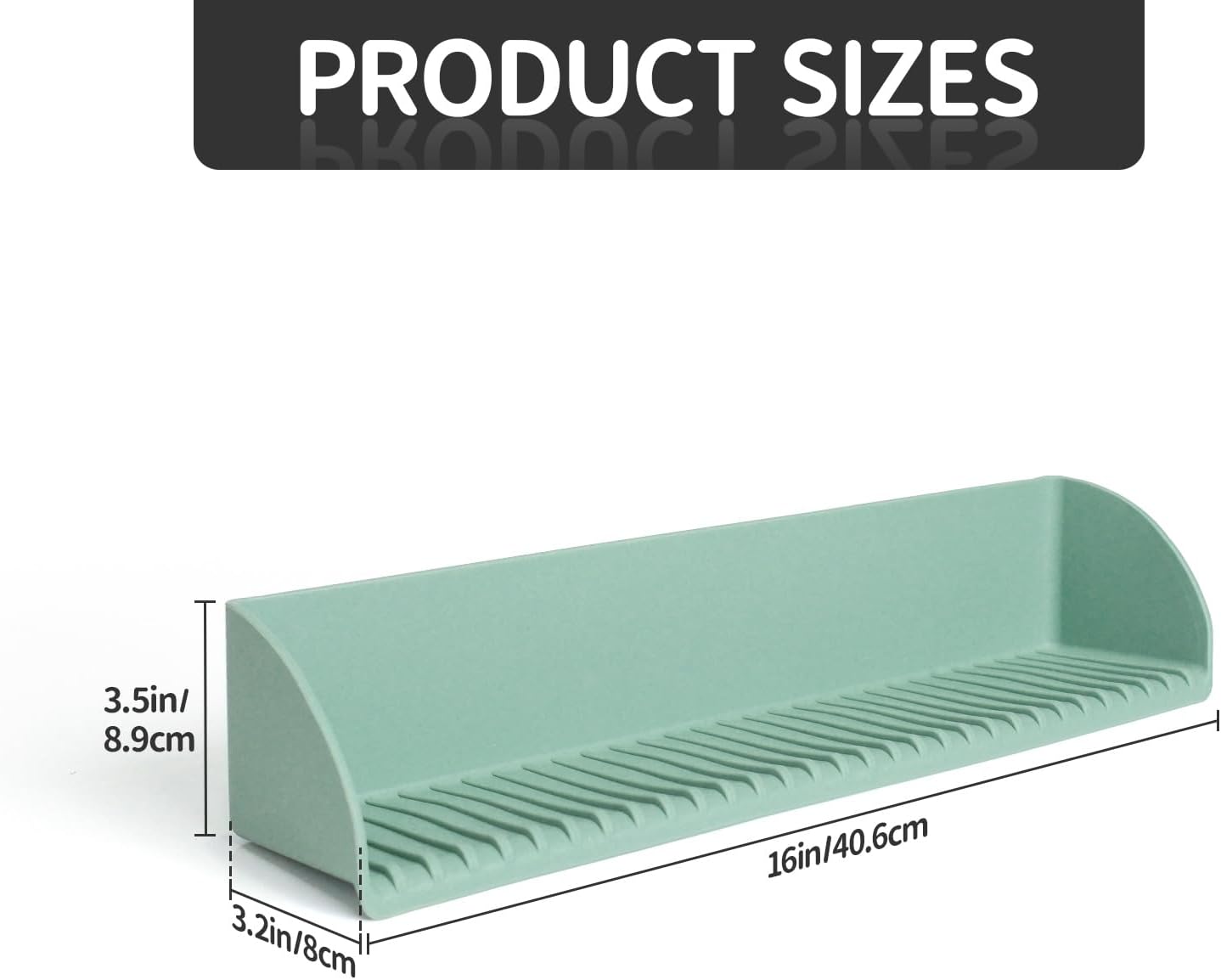Silicone Splash Guard for Bathtub with 4 Suction Cups
