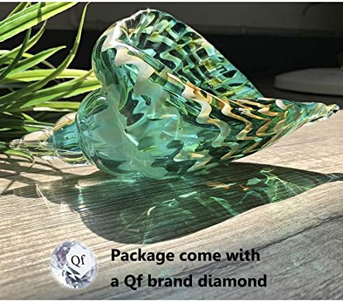 QF Handmade Glass Seashell Decor Art