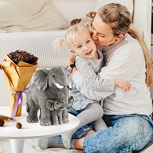 Ylncicn Elephant Statue - Large Grey Home Decor
