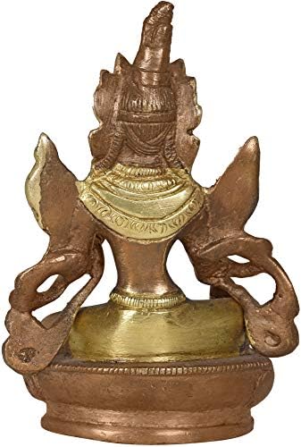 Tibetan Buddhist Green Tara Brass Statue - 45 Inch