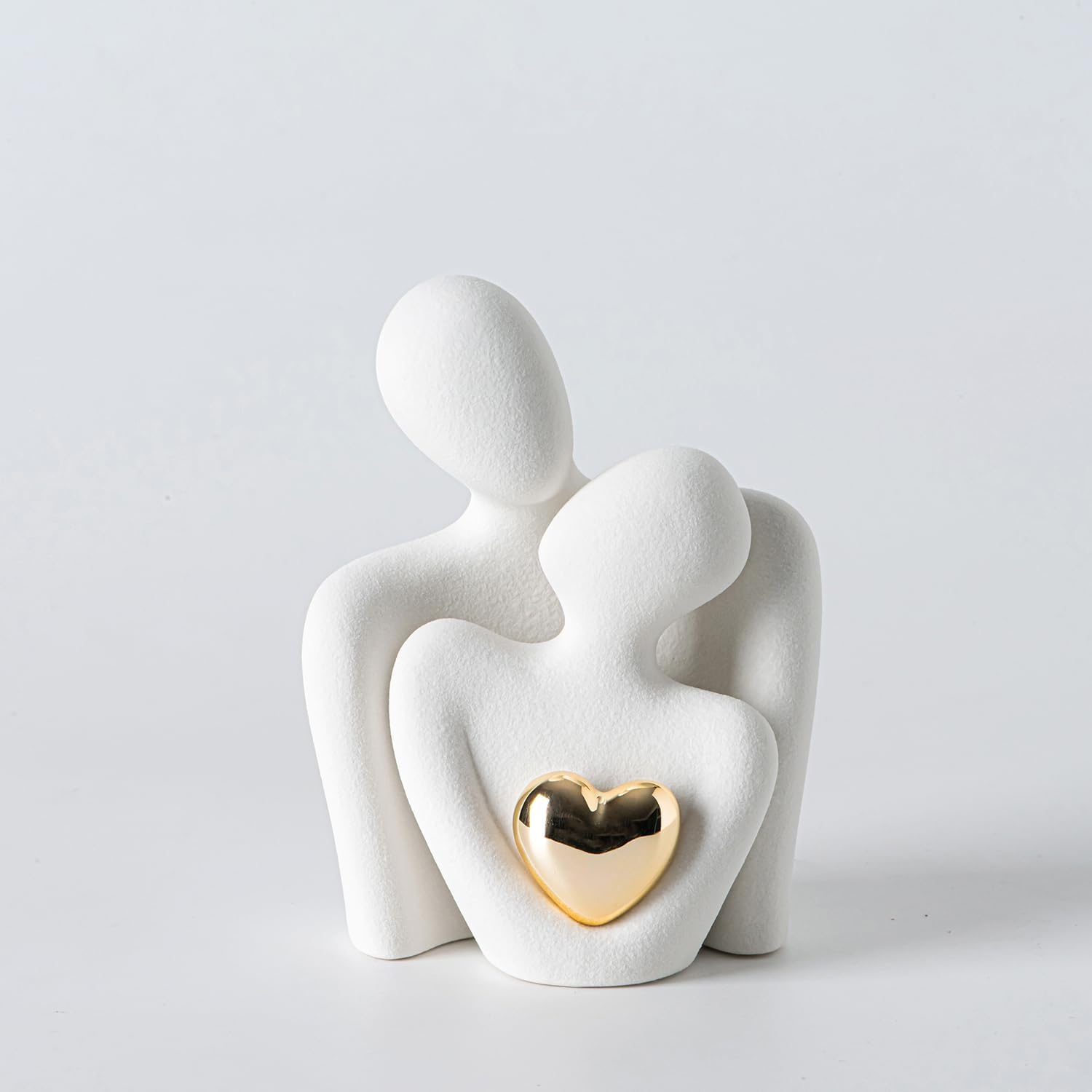 Hugging Couple Statue Ceramic Romantic Gift for Her