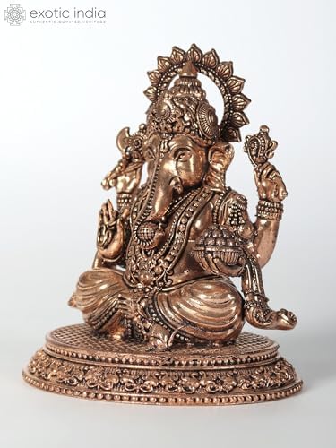 Small Superfine Lord Ganesha Brass Statue