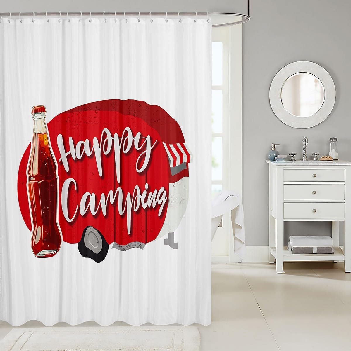 Feelyou Cola Bath Curtain Set for Kids