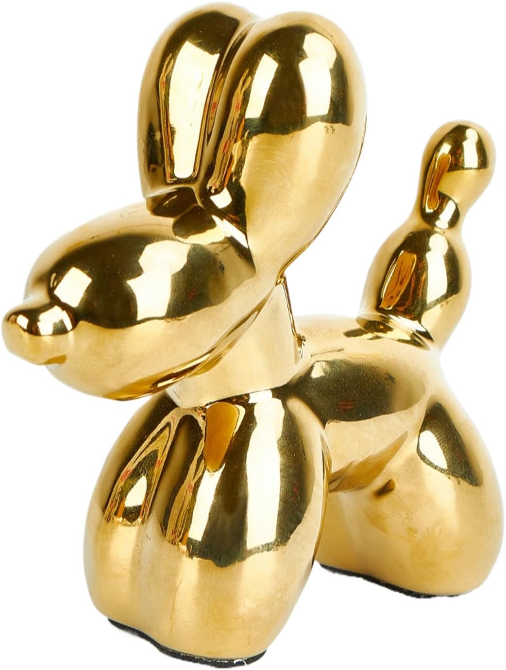 Ceramic Gold Balloon Dog Decor Statue 1