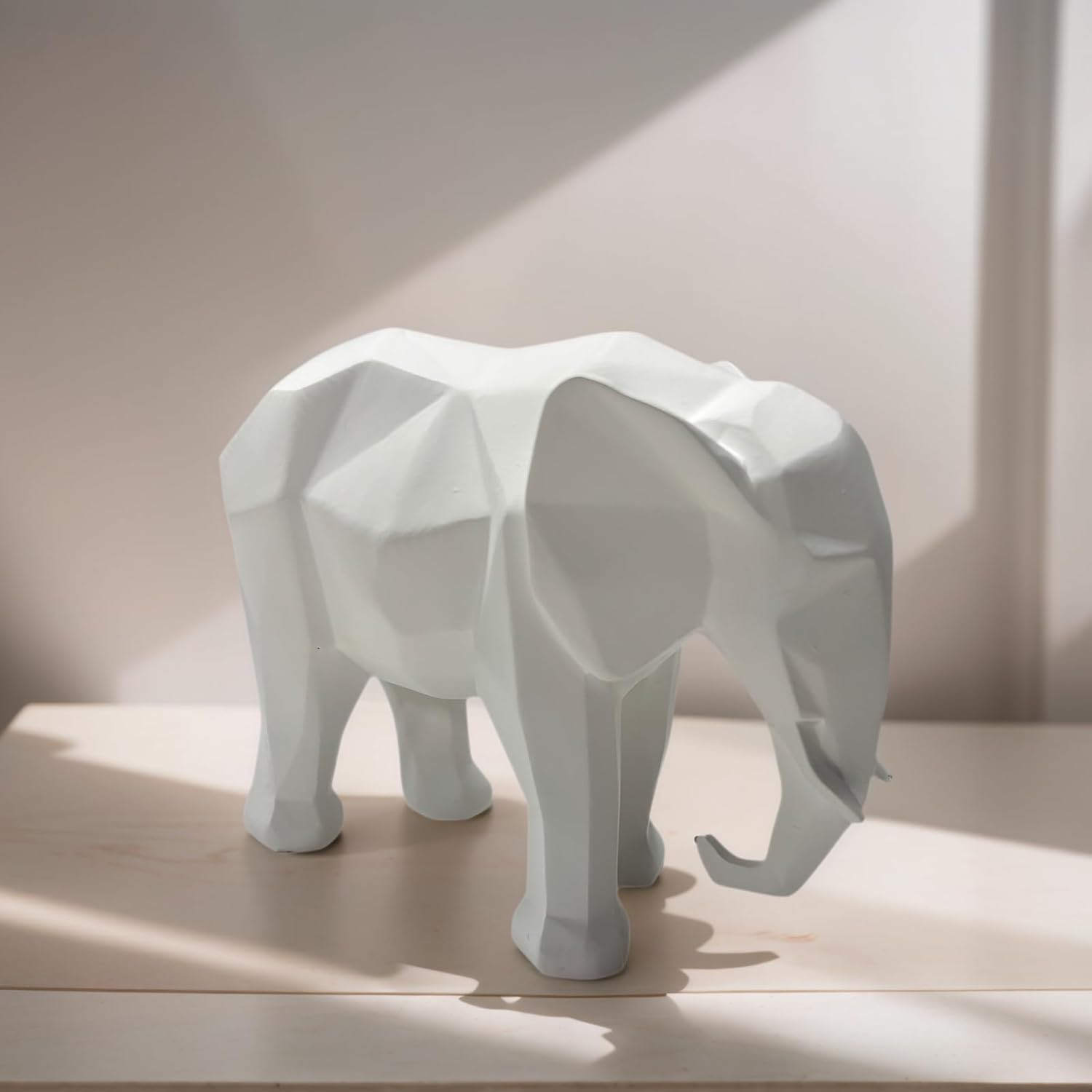 Cynkeyee Elephant Figurine Statue - Modern Minimalist Home Decor