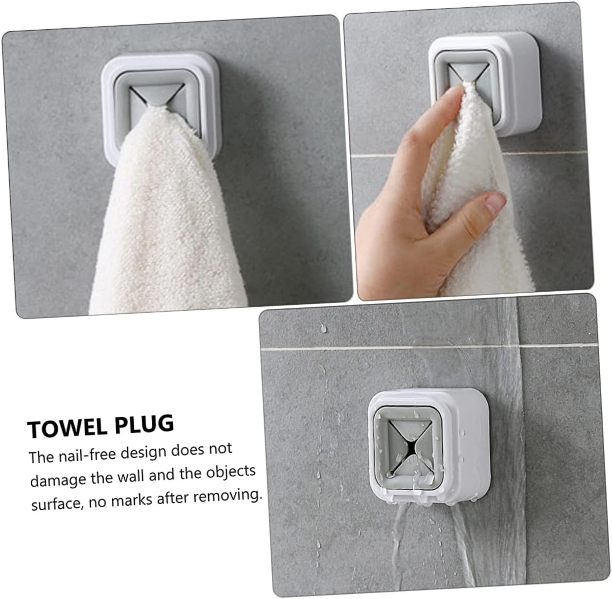 PRETYZOOM 3Pcs Wall Mounted Towel Racks