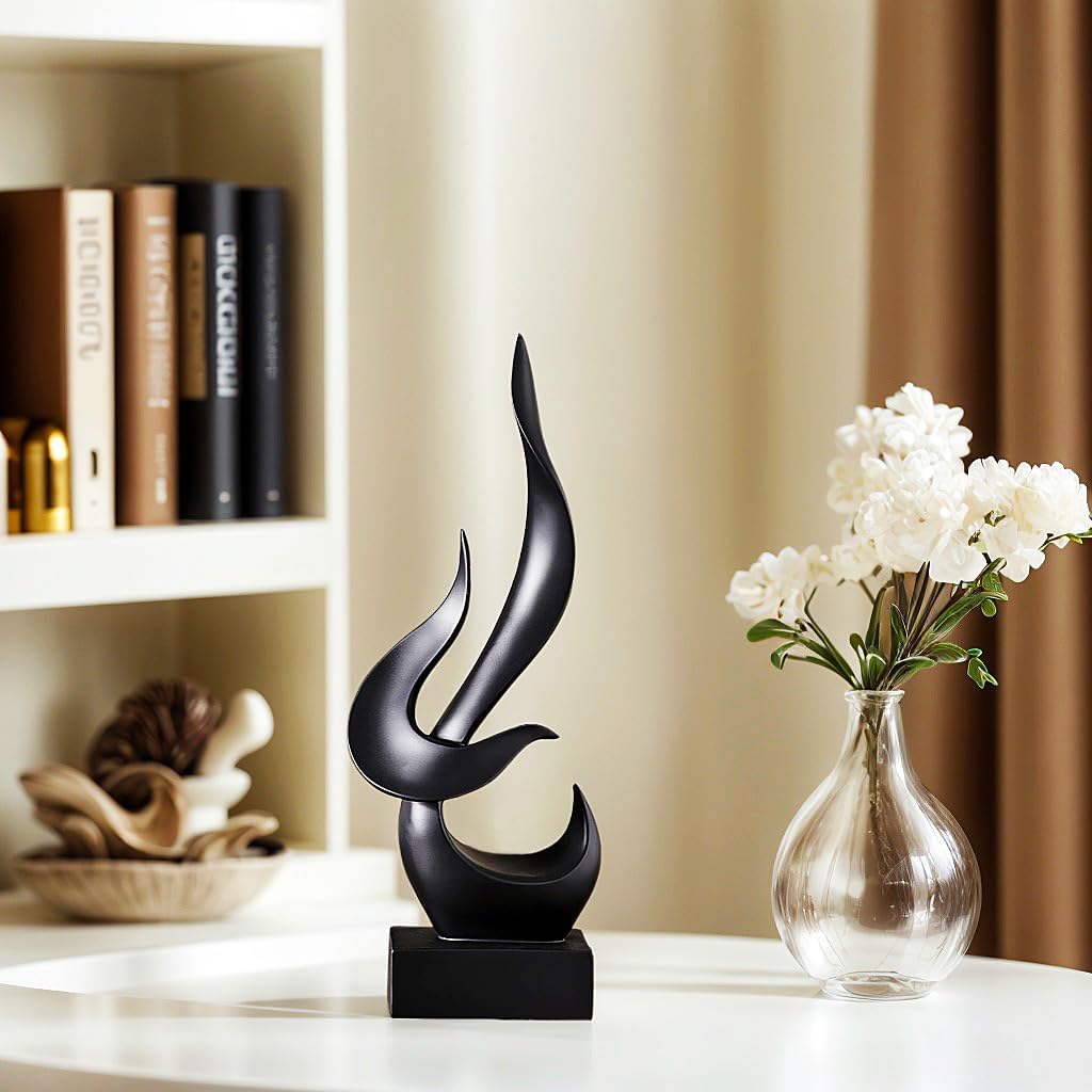Dosker Black Flame Sculptures Home Decor