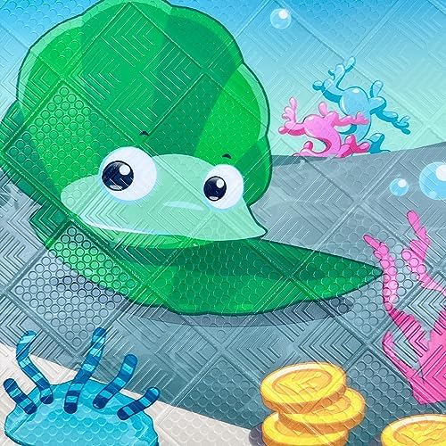 AZONEIN Cartoon Tub Mat - Non Slip Fun Safe for Kids