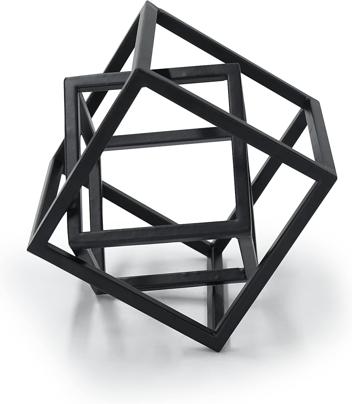 DreamsEden Brass Cube Sculpture Modern Decor Accent