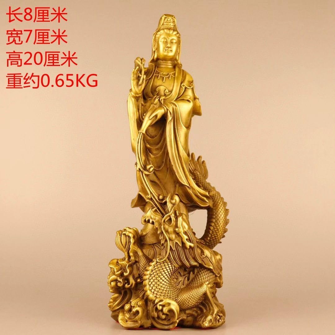 Ecqizer Feng Shui Guan Yin Buddha Statue Decor