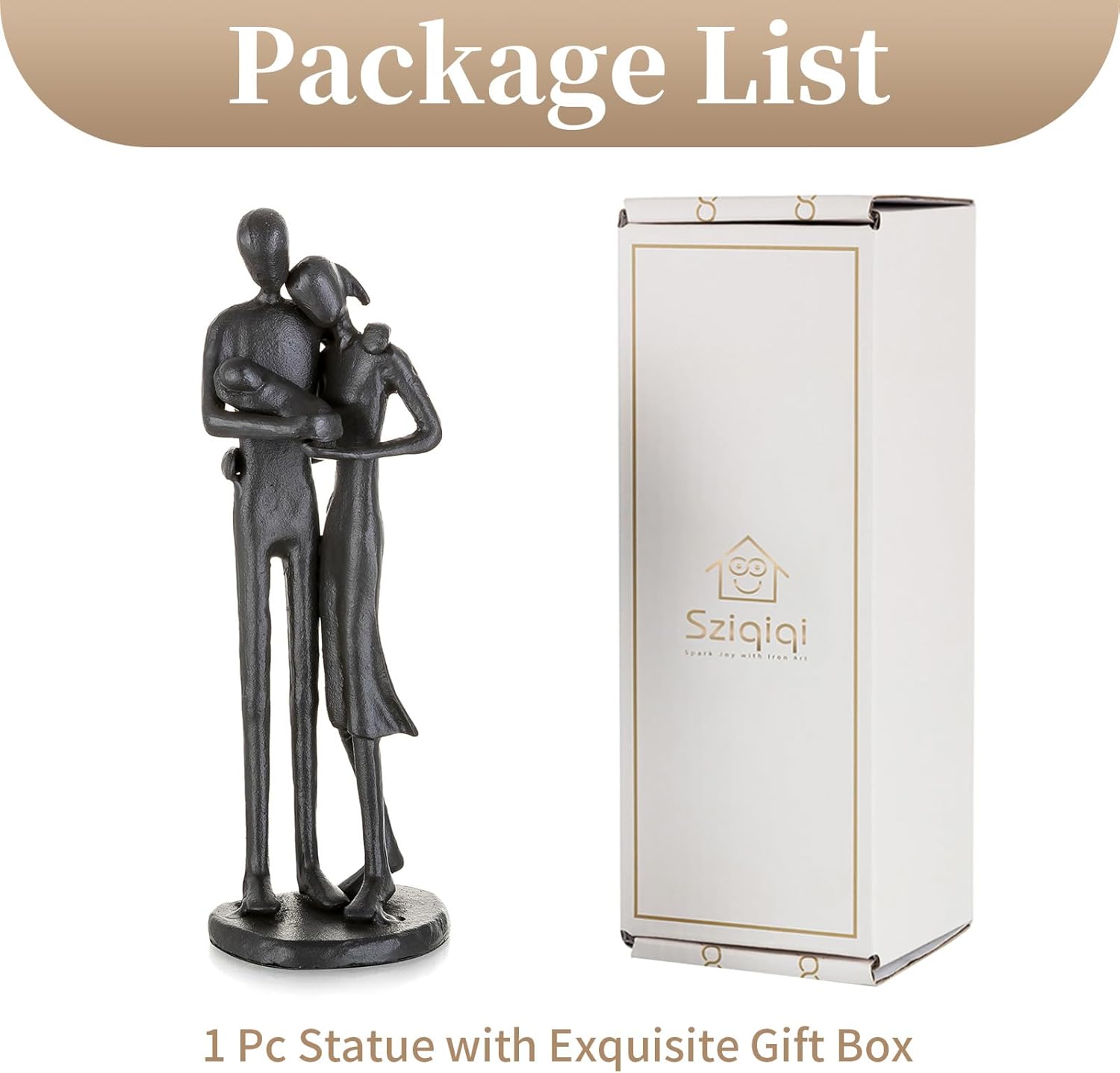 Sziqiqi New Parents Gift Figurine Set
