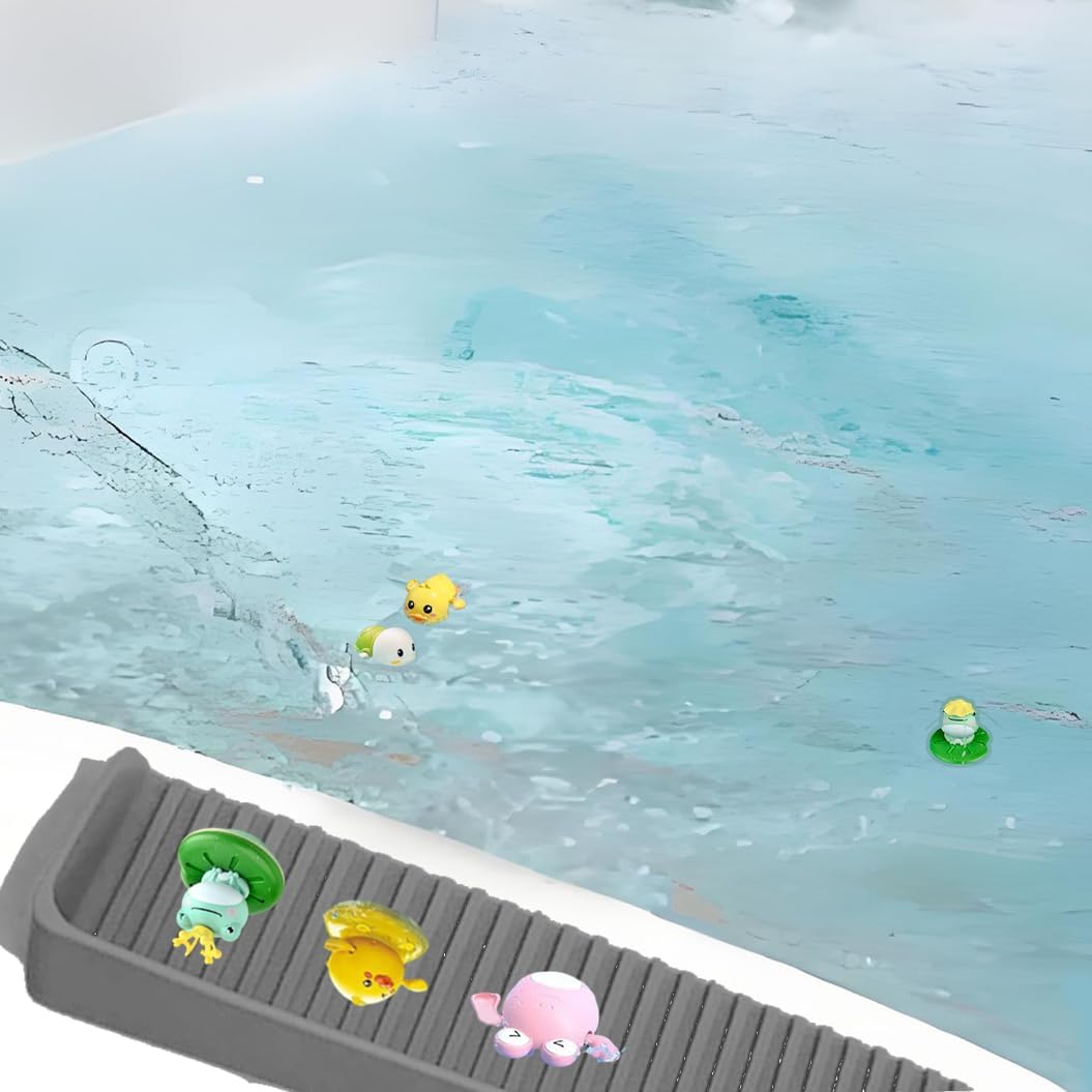 DAECHAO Bathtub Splash Guard with 4 Suction Cups