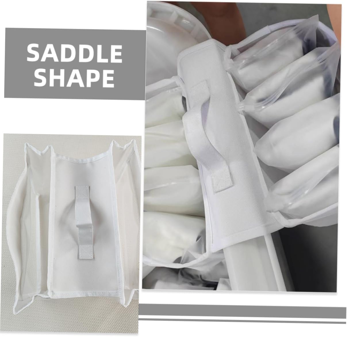 SHOWERORO Portable Mesh Bath Organizer Saddle Shape
