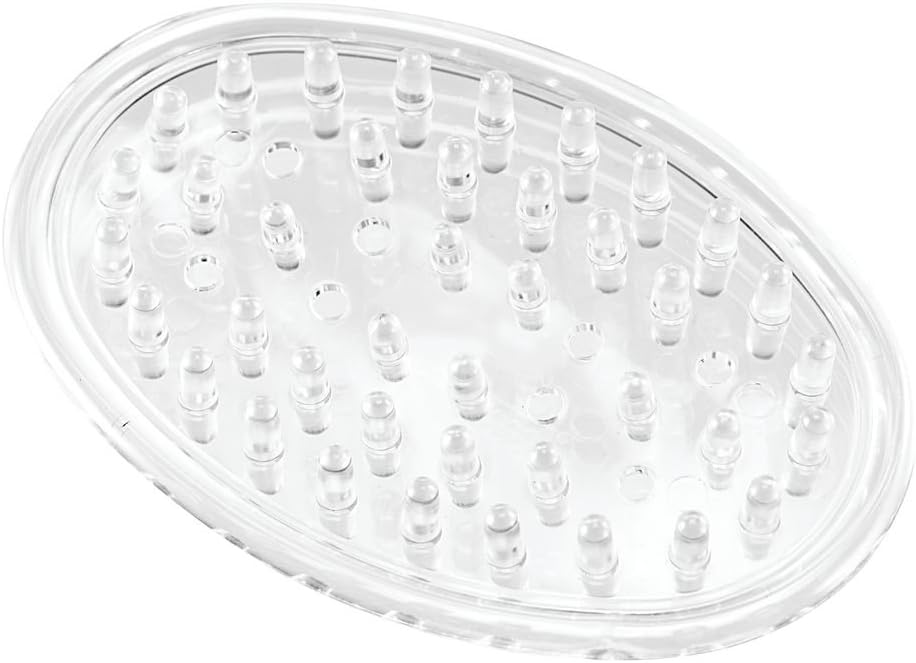 InterDesign Clear Plastic Soap Dish Set of 3
