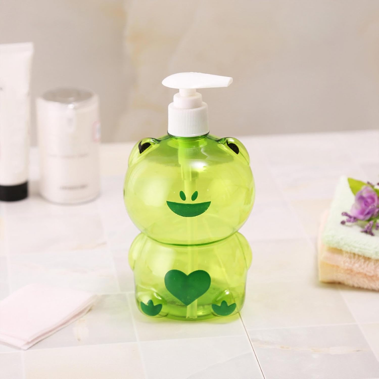 Kids Cartoon Pump Soap Dispenser - Refillable Lotion Container