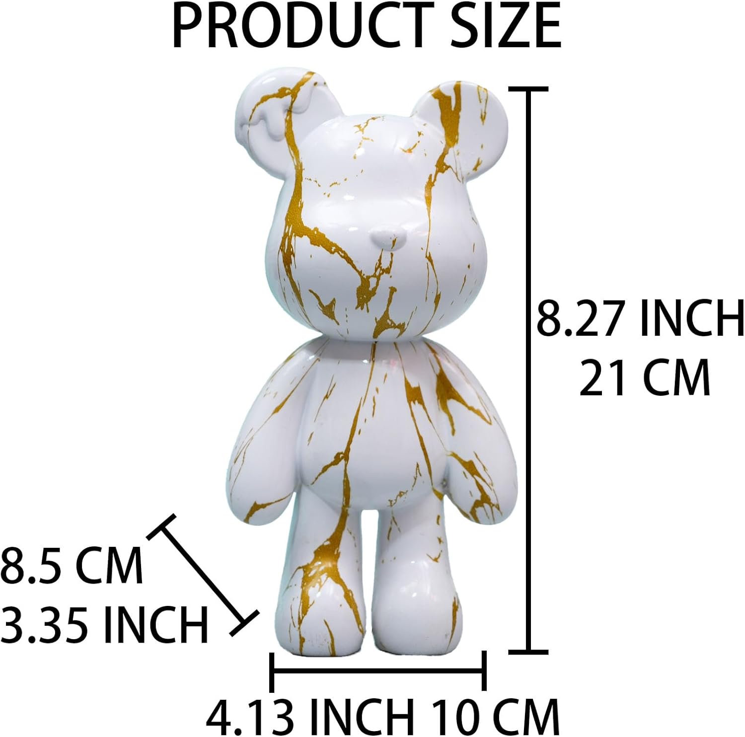 Resin Bear Statue Home Decor Sculpture Ornament
