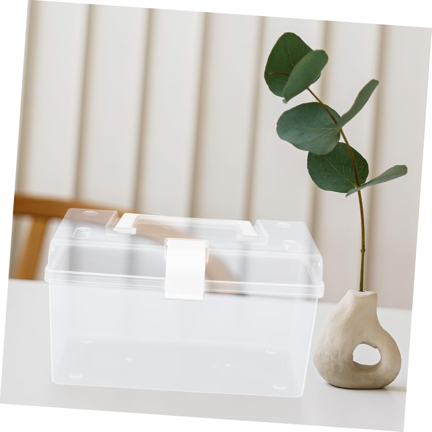 HOMOCONO Portable Medicine Cabinet Organizer with Buckle Design