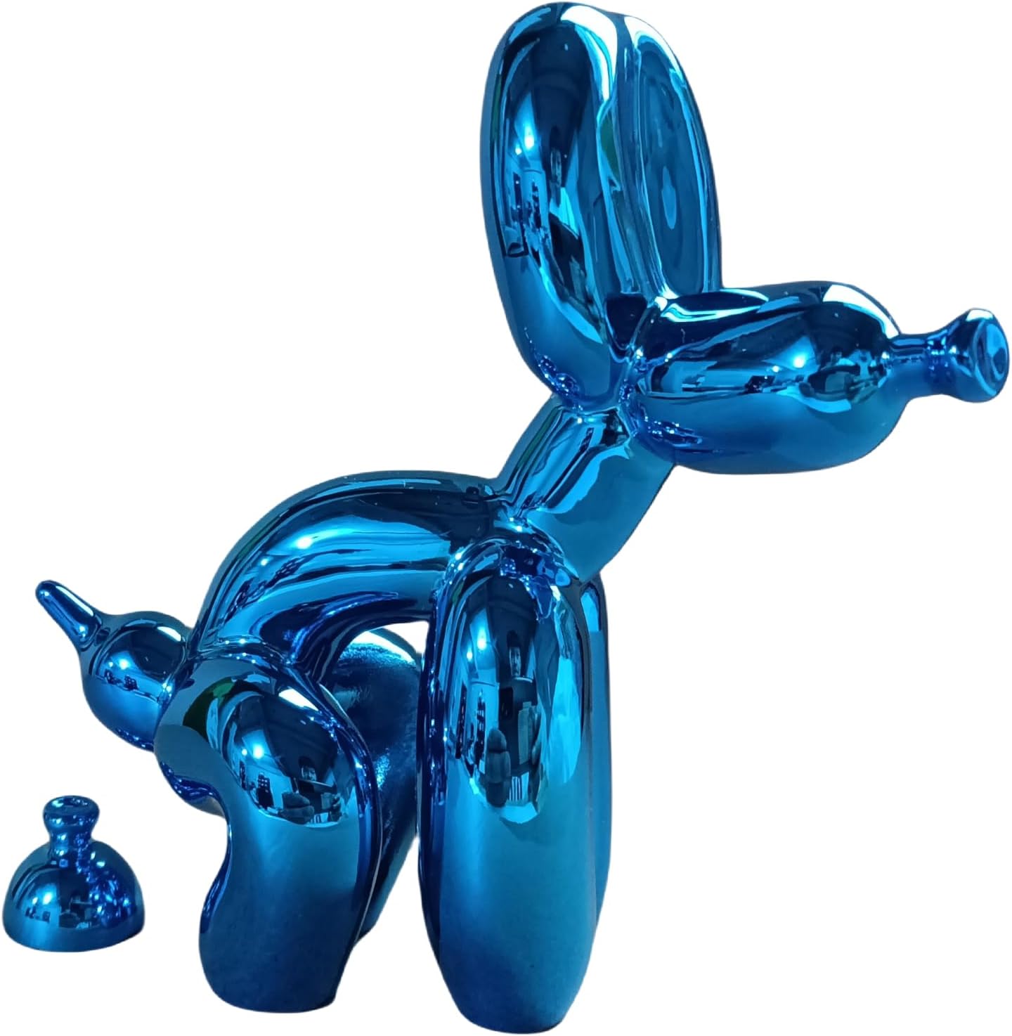 Grotekom Shiny Balloon Dog Mini Statue Blue