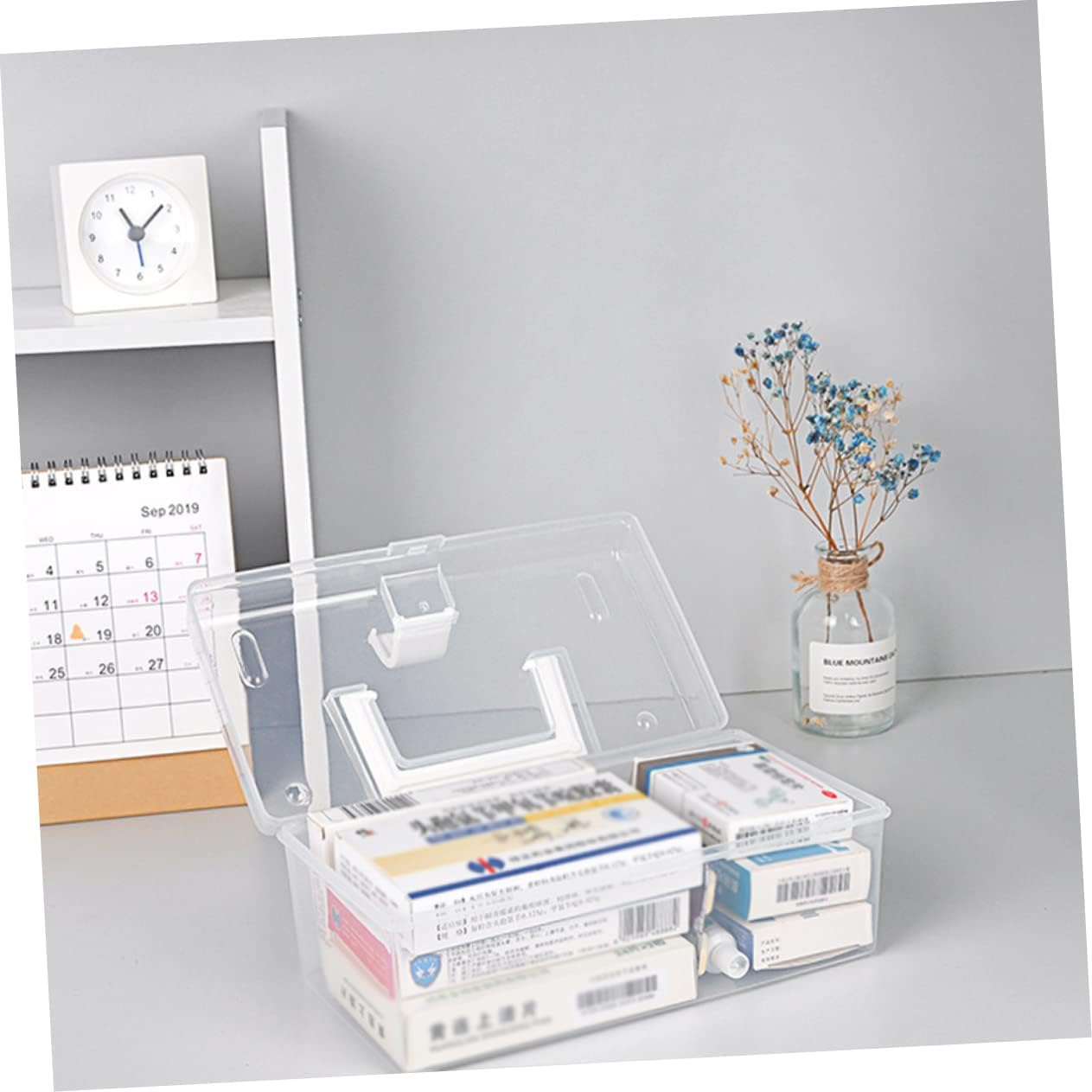BEBEMOKO Portable First Aid Medicine Cabinet