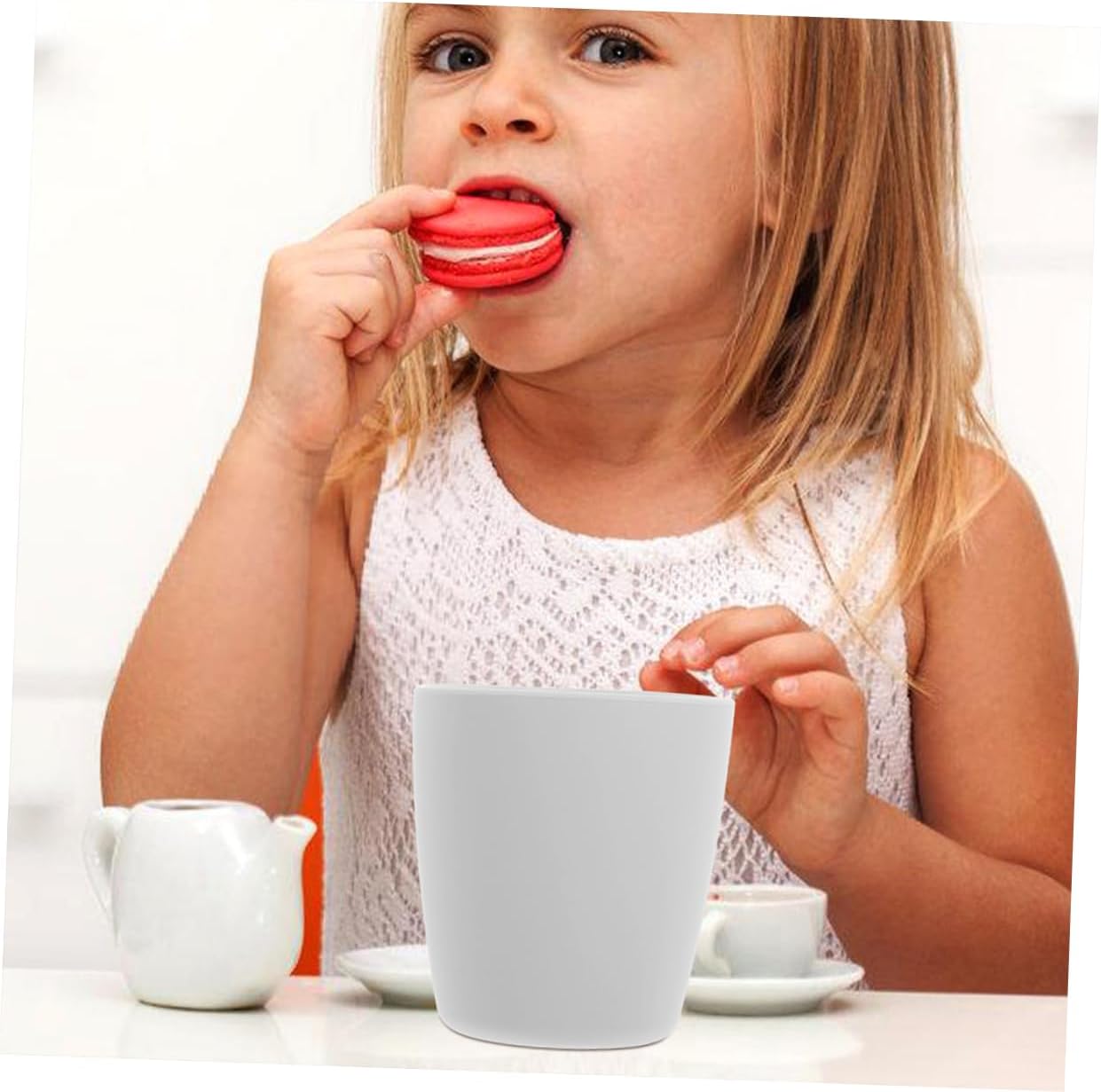 2pcs Unbreakable Silicone Cups for Training - Anti-Fall Design for Kids